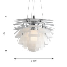 PH Artichoke Glass LED Lampada a sospensione Louis Poulsen - Agof Store PH Artichoke Glass LED Lampada a sospensione Louis Poulsen - Agof Store
