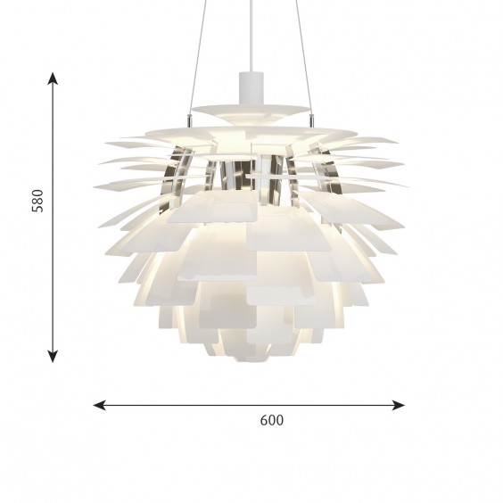 PH Artichoke LED Lampada a sospensione Louis Poulsen - Agof Store