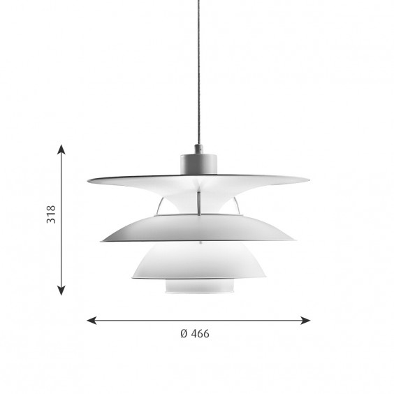 Louis Poulsen PH 5-4 1/2 Led pendant lamp - Agof Store