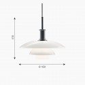 Louis Poulsen PH 4 1/2-4 Glass pendant lamp - Agof Store