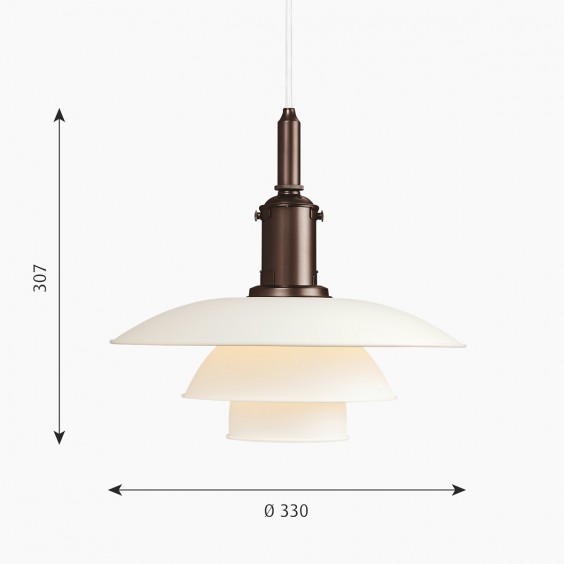 PH 3 1/2-3 Lampada a sospensione Louis Poulsen - Agof Store