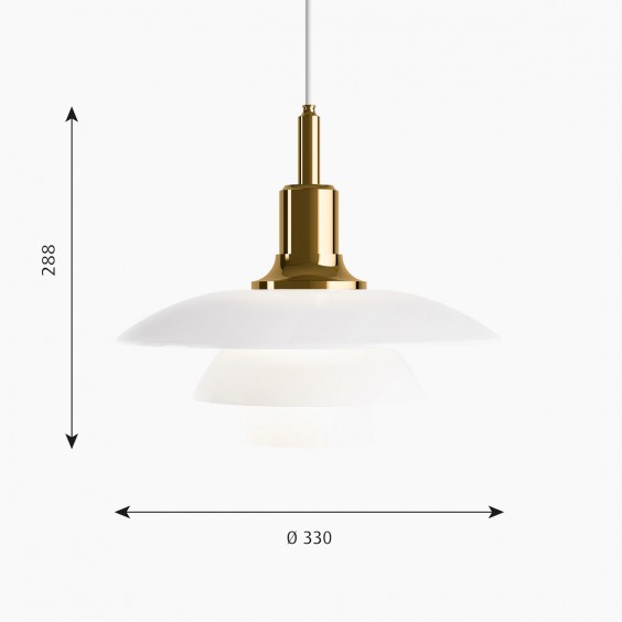 Louis Poulsen PH 3 1/2-3 Glass Pendelleuchte - Agof Store