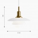 Louis Poulsen PH 3 1/2-3 Glass pendant lamp - Agof Store