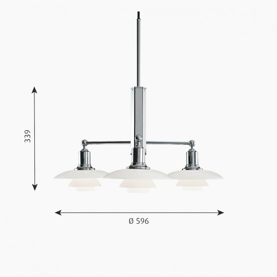 Louis Poulsen PH 2/1 Rigida pendant lamp - Agof Store