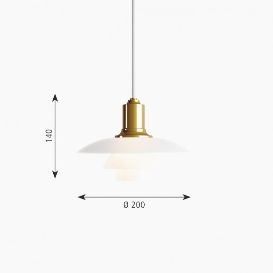 Louis Poulsen PH 2/1 Pendelleuchte - Agof Store