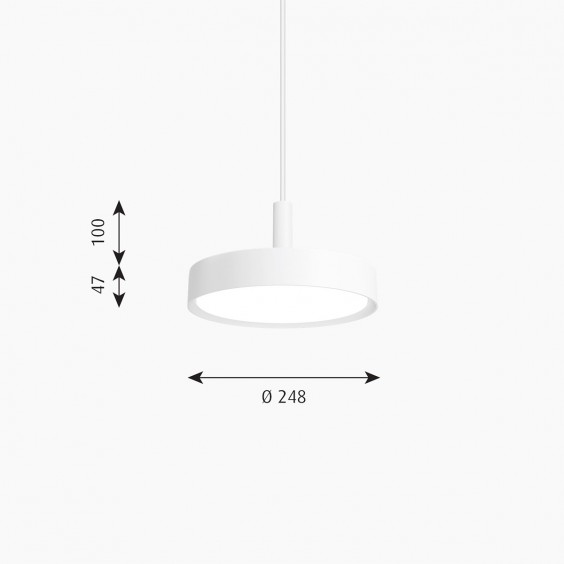 LP Slim Round Lampada a sospensione Louis Poulsen - Agof Store
