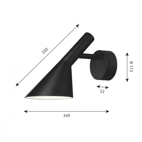 AJ 50 outdoor Lampada da parete Louis Poulsen - Agof Store