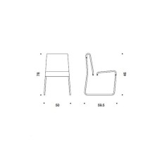 Danese Milano Farallon Side Chair - Agof Store Danese Milano Farallon Side Chair - Agof Store