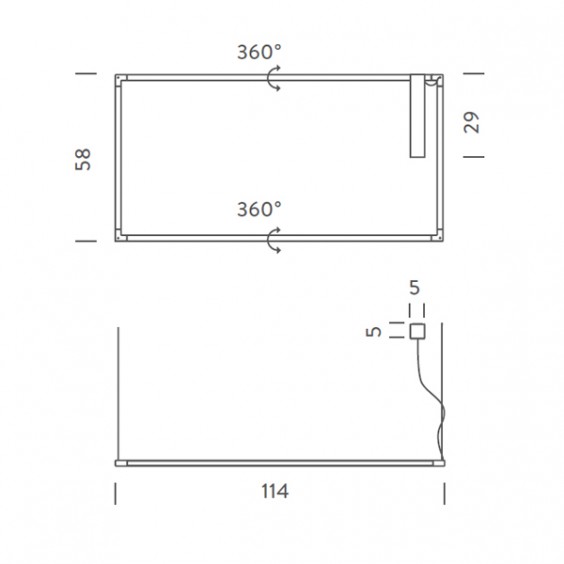 Spigolo Horizontal Lampada a sospensione Nemo - Agof Store