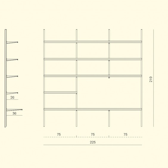 Pallucco Continua 011 libreria - Agof Store
