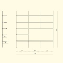 Pallucco Continua 011 Bookshelf - Agof Store