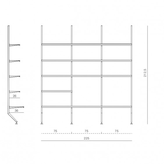 Pallucco Continua 012 Bookshelf - Agof Store