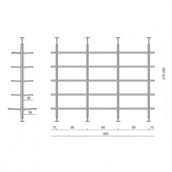 Pallucco Continua 300 Bookshelf - Agof Store