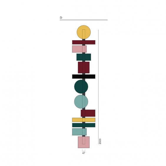 Pallucco Totem 200 wall lamp - Agof Store