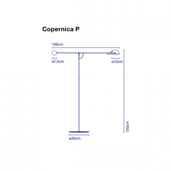 Copérnica P Lampada da terra Marset - Agof Store