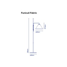 Funiculí Fabric Lampada da terra Marset - Agof Store