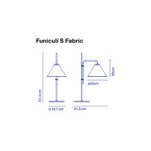 Marset Funiculí S Fabric table lamp - Agof Store