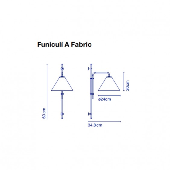 Marset Funiculí A Fabric wall lamp - Agof Store
