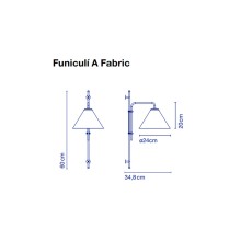 Marset Funiculí A Fabric Wandleuchte - Agof Store