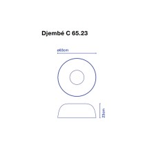 Djembé C 65 Lampada a soffitto Marset - Agof Store Djembé C 65 Lampada a soffitto Marset - Agof Store