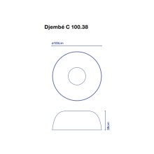 Marset Djembé C 100 wall ceiling lamp - Agof Store Marset Djembé C 100 wall ceiling lamp - Agof Store