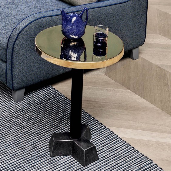 Gervasoni Brass 43 H.56 cm Coffee Table - Agof Store
