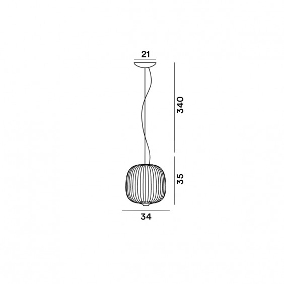 Spokes 2 Small Lampada a sospensione Foscarini - Agof Store