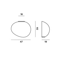 Foscarini Gregg Grande Semi wall lamp - Agof Store