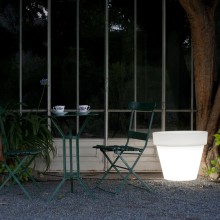 Serralunga Bordato Liscio Light Leuchtender Blumentopf - Agof Store