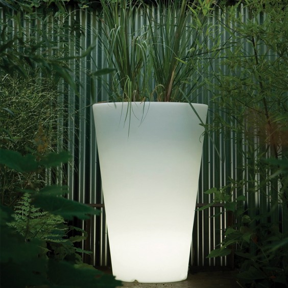 Serralunga Liscio Siena Light pot with light - Agof Store