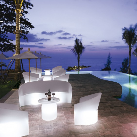 Serralunga Pine Beach Light armchair with light - Agof Store