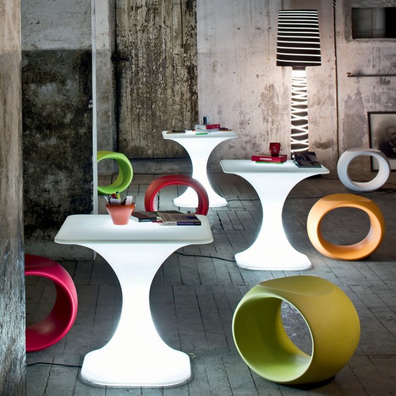 Serralunga Milo Low Light coffee table with light - Agof Store