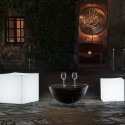 Serralunga Lounge Cube Light pouf with light - Agof Store