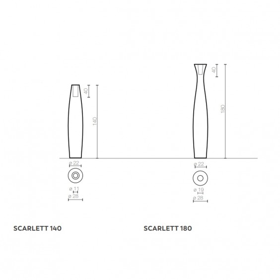 Serralunga Scarlett 140/180 pot with light - Agof Store