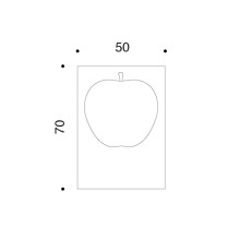 Uno, La Mela 50x70 cm stampa Danese Milano - Agof Store