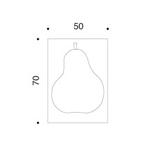 Danese Milano Due, La Pera 50x70 cm Art Print - Agof Store