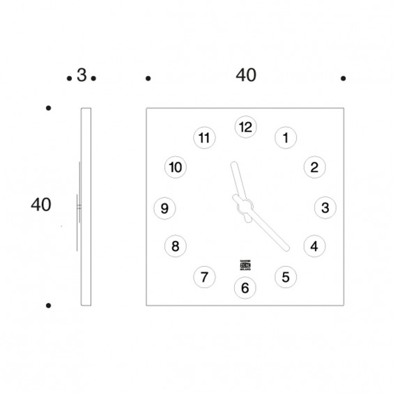 Danese Milano Oramai Wall Clock - Agof Store