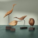Beak Bird Awake Snipe statuetta in legno Warm Nordic - Agof Store