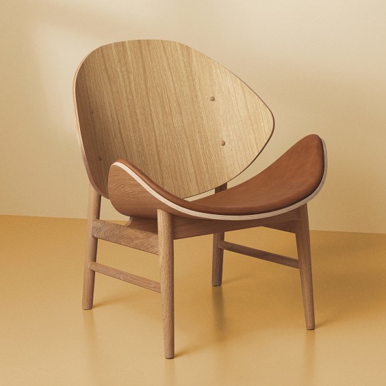 The Orange sedia lounge Warm Nordic - Agof Store