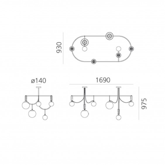 Artemide Nh S5 Elliptic pendant lamp - Agof Store