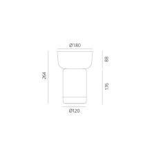 Artemide Bontà Schüssel Akku Tischlampe - Agof Store