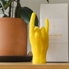 You Rock! candela Candle Hand - Agof Store