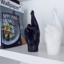 Candle Hand Crossed Fingers Kerze - Agof Store
