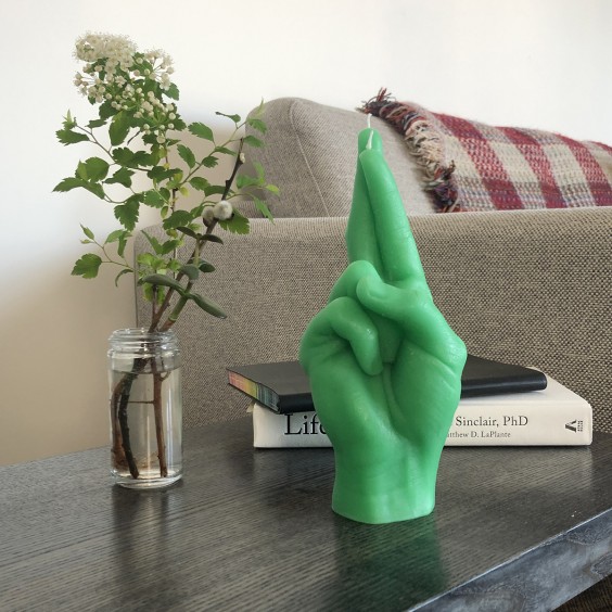 Crossed Fingers candela Candle Hand - Agof Store
