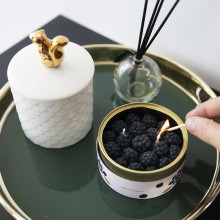 Cinnamon Blackberry candela Candle Hand - Agof Store Cinnamon Blackberry candela Candle Hand - Agof Store