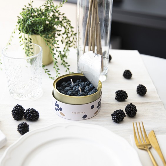 Cinnamon Blackberry candela Candle Hand - Agof Store