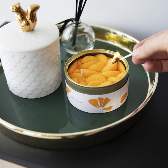 Peeled Tangerines candela Candle Hand - Agof Store