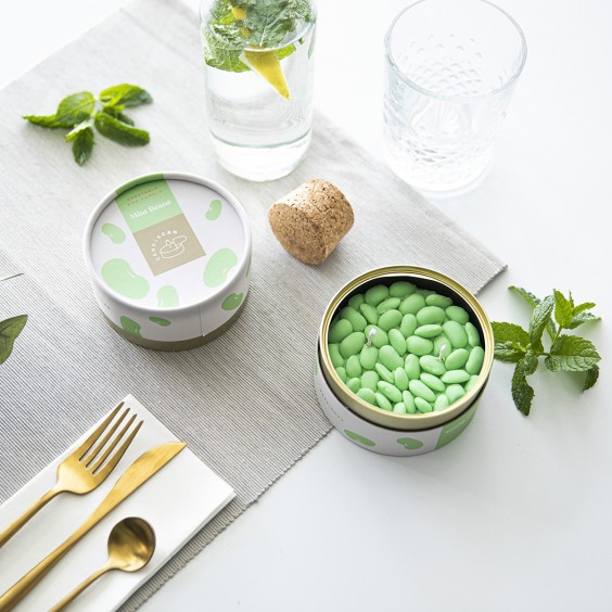 Mint Beans candela Candle Hand - Agof Store