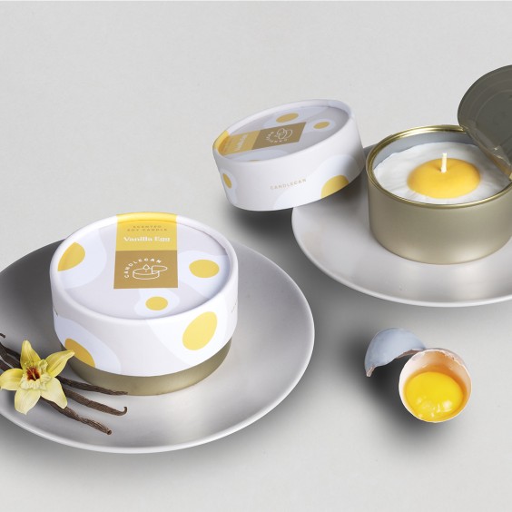 Candle Hand Vanilla Egg Kerze - Agof Store