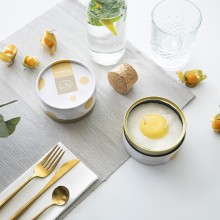 Vanilla Egg candela Candle Hand - Agof Store